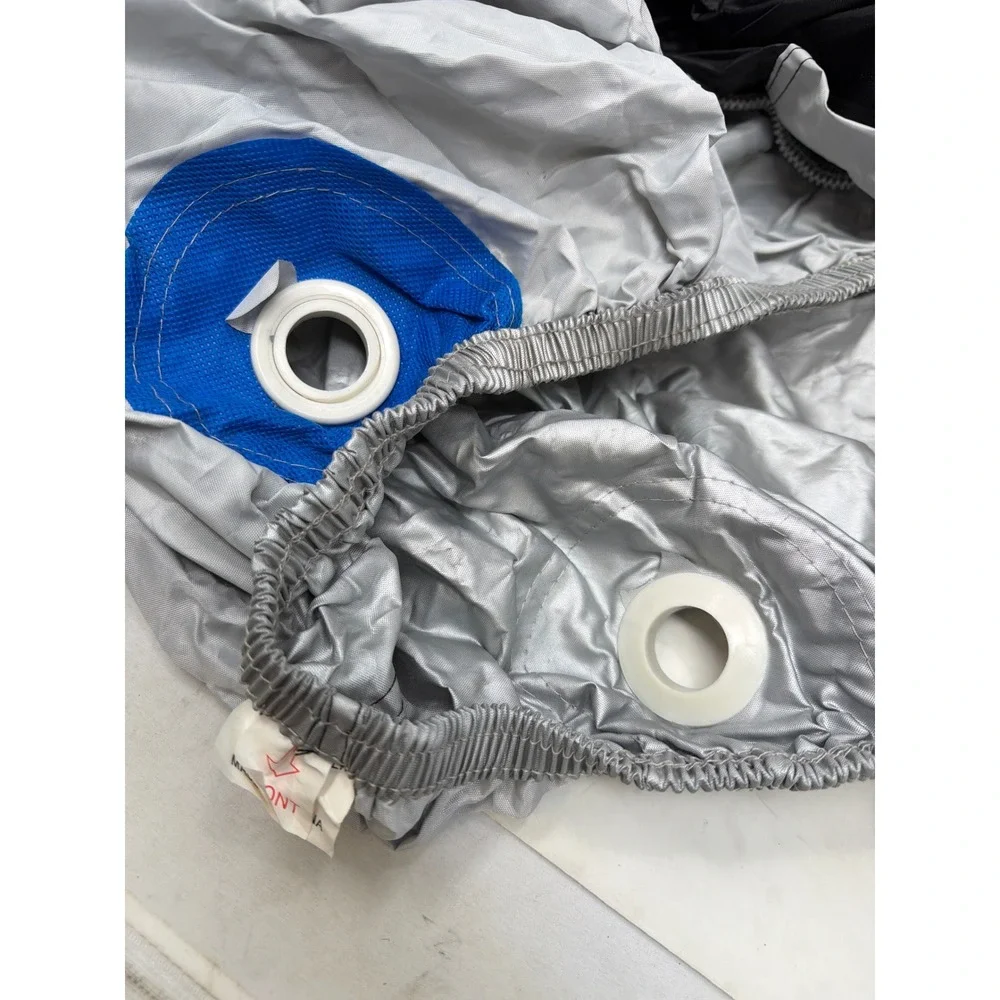 WPS Motorcycle Cover XL Silver‎ Full Weatherproof Protection Storage